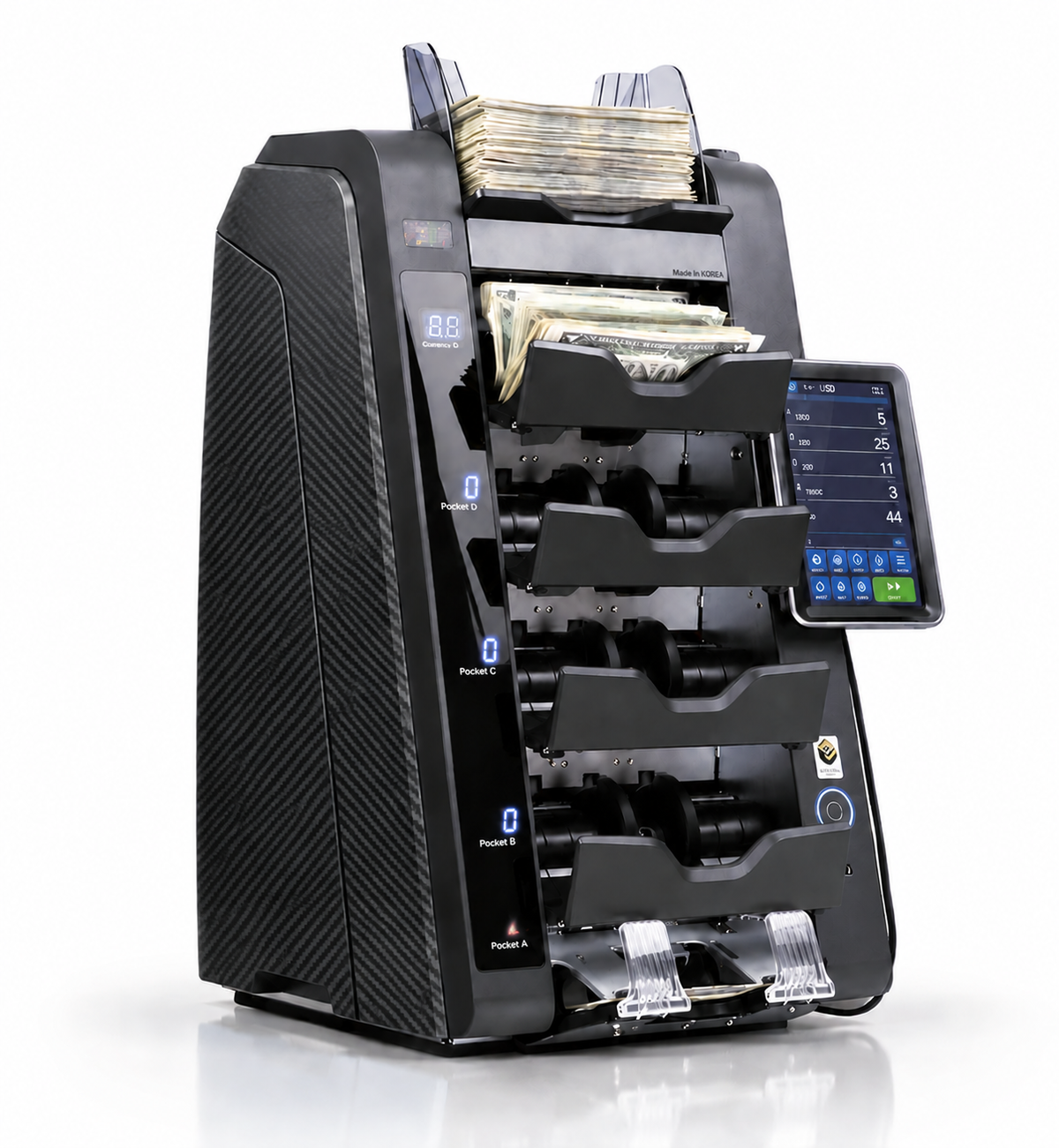 VaultSort V5 – 5-Pocket High-Speed Currency Sorter